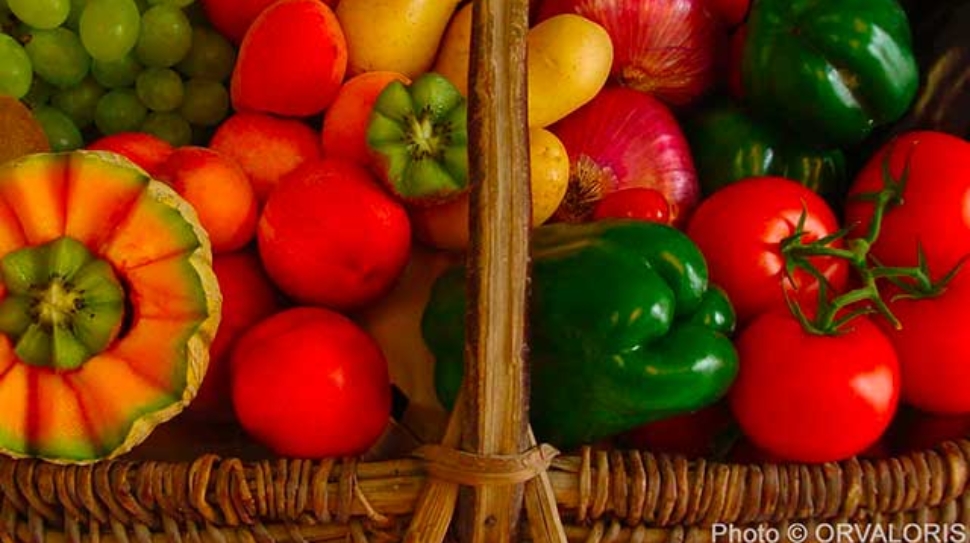 miniature d'un paniers de fruits et légumes publié dans le Malin Gourmand