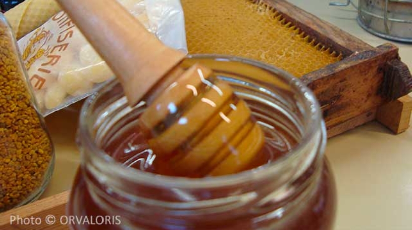 Photo d'un pot de miel, publiée dans le malin Gourmand
